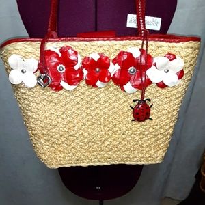 Vintage Brighton straw purse.